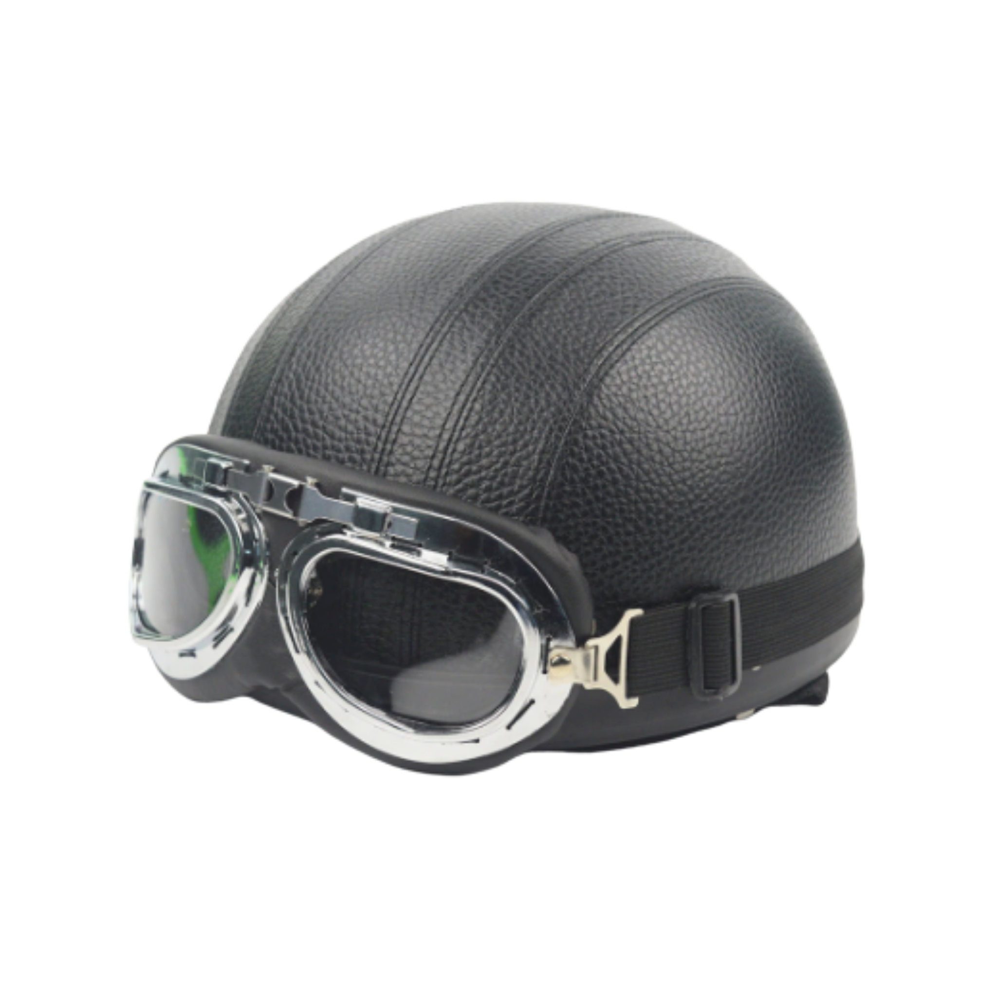 cafe racer goggles Cafe Racer Style Retro Motorcycle Half Helmet Pilot Goggles And Visor – Unconquered Customs