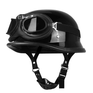 army style motorcycle helmets D.O.T. German- Military Green Daytona * Nickel Plated Rolled Tubular Steel Rivets WW2 motorcycle helmet (German Army)