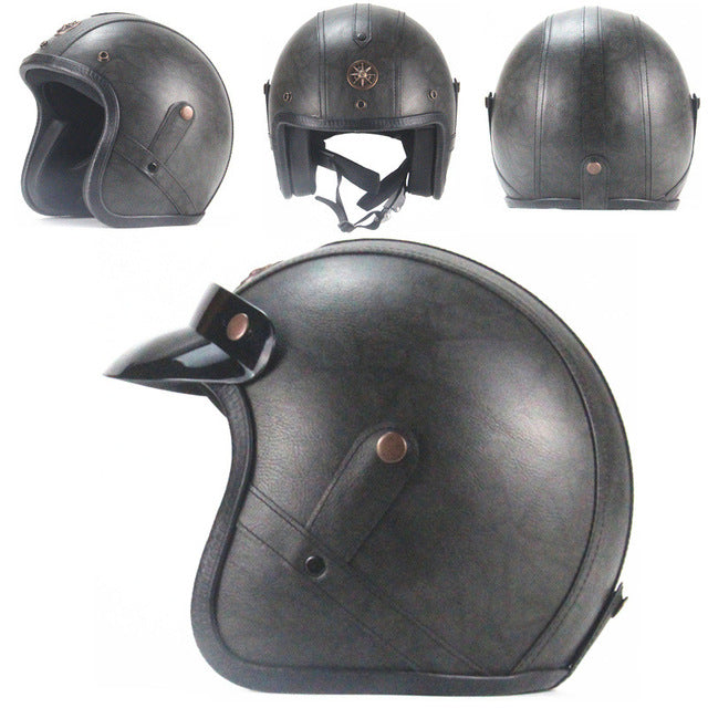 classic leather motorcycle helmets Adventure awaits! In this vintage leather motorcycle helmet