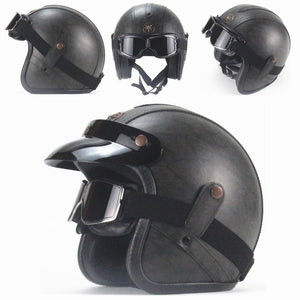 antique leather motorcycle helmet Leather motorcycle helmet, vintage